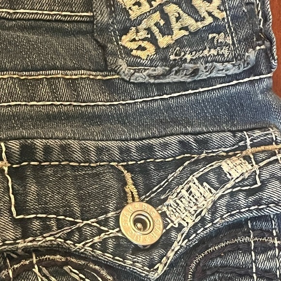 Big Star Legendary Blue Jeans SWEET Ultra Low Rise Sz 27S Bootcut Jeans - Picture 6 of 10